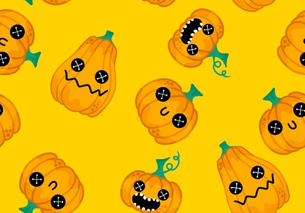 Halloween Seamless Pumpkins Pattern Fabrics Wrapping Paper Clothes Print Notebooks — Stok fotoğraf
