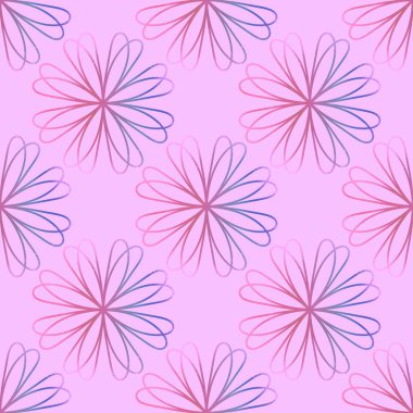 Çiçeksiz çiçek ve ambalaj kağıdı, giysi baskısı kumaşlar, çarşaflar, çocuk aksesuarları ve mutfak tekstili için desenler. Yüksek kaliteli illüstrasyon