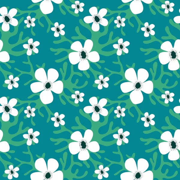 Floral seamless flower and leaves pattern for wrapping paper and clothes print and fabrics and linens and kids accessories and kitchen textiles. High quality illustration