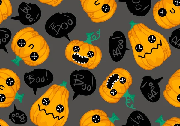 Halloween Seamless Pumpkins Pattern Fabrics Wrapping Paper Clothes Print Notebooks — Stok fotoğraf