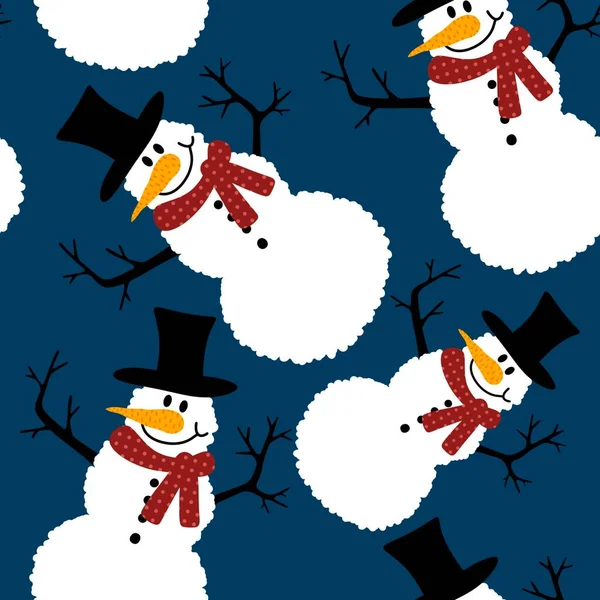 Noel kardan adam havuç, eşarp ve şapka desenli ambalaj kağıdı, Noel aksesuarları, çocuklar, kumaşlar, çarşaflar ve ambalajlar. Yüksek kaliteli illüstrasyon