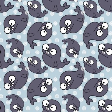 Hayvanlar, ambalaj kâğıdı, kıyafet baskısı, çocuk aksesuarları, kumaşlar, çarşaflar, ambalajlar ve anaokulu için kusursuz karalama mühür desenleri. Yüksek kaliteli illüstrasyon