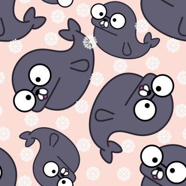 Hayvanlar, ambalaj kâğıdı, kıyafet baskısı, çocuk aksesuarları, kumaşlar, çarşaflar, ambalajlar ve anaokulu için kusursuz karalama mühür desenleri. Yüksek kaliteli illüstrasyon