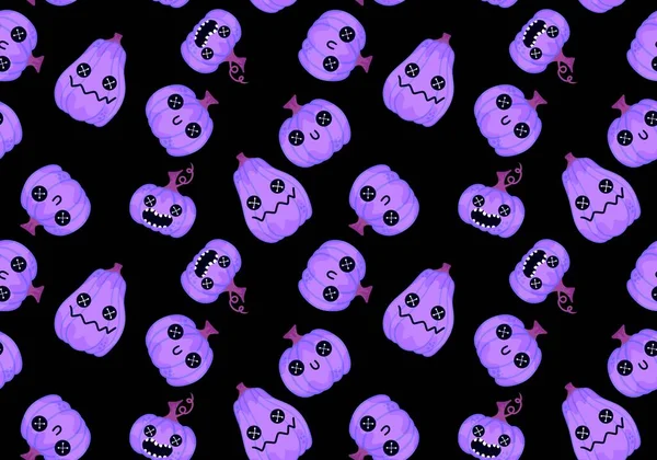 Halloween Seamless Pumpkins Pattern Fabrics Wrapping Paper Clothes Print Notebooks — Stockfoto