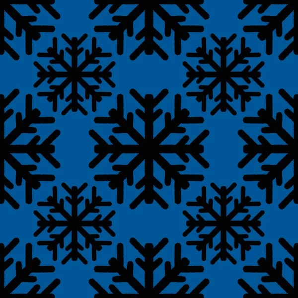 Winter Seamless Noel Snowflakes Pattern Fabrics Wrapping Paper Clothes Print — Stock Photo, Image