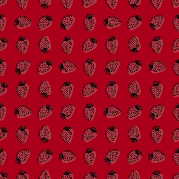 Cartoon summer fruit seamless strawberry pattern for wrapping paper and kids clothes print and fabrics and linens and packaging and linens. High quality illustration