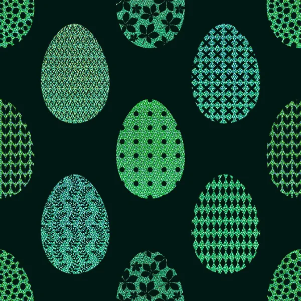 Easter Eggs Seamless Spring Pattern Kids Clothes Print Accessories Notebooks — Foto de Stock