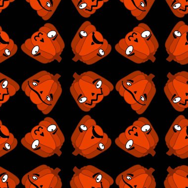 Halloween seamless pumpkins pattern for fabrics and wrapping paper and clothes print and notebooks and accessories and party. High quality illustration