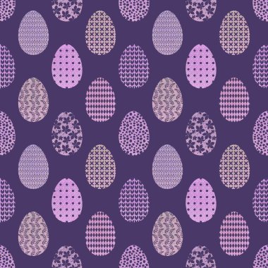 Easter eggs seamless spring pattern for kids clothes print and accessories and notebooks and wrapping paper and fabrics and kitchen. High quality illustration