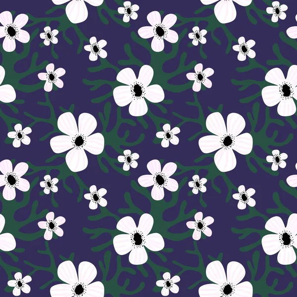 Floral seamless flower and leaves pattern for wrapping paper and clothes print and fabrics and linens and kids accessories and kitchen textiles. High quality illustration