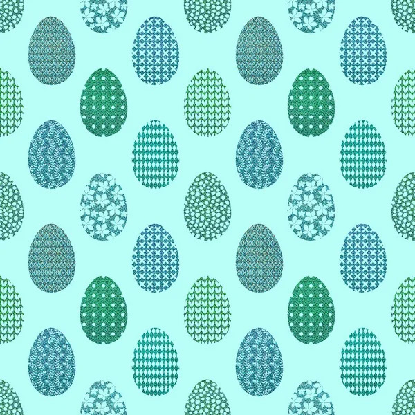 Easter Eggs Seamless Spring Pattern Kids Clothes Print Accessories Notebooks — Fotografia de Stock