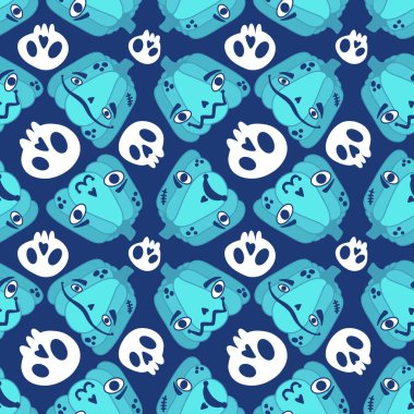 Halloween seamless pumpkins pattern for fabrics and wrapping paper and clothes print and notebooks and accessories and party. High quality illustration