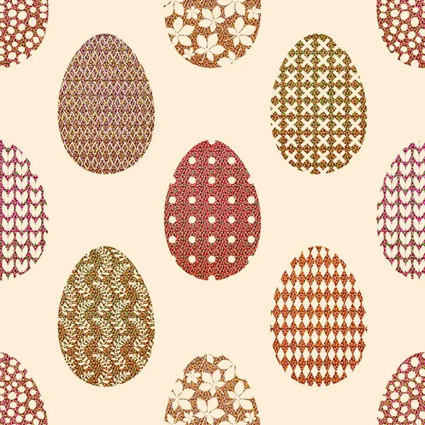 Easter Eggs Seamless Spring Pattern Kids Clothes Print Accessories Notebooks — Photo