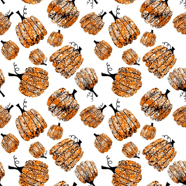 Halloween Seamless Pumpkins Pattern Fabrics Wrapping Paper Clothes Print Notebooks — Stok fotoğraf