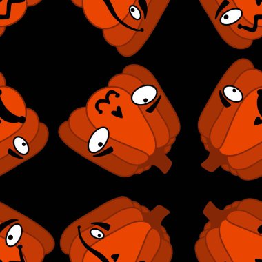 Halloween seamless pumpkins pattern for fabrics and wrapping paper and clothes print and notebooks and accessories and party. High quality illustration