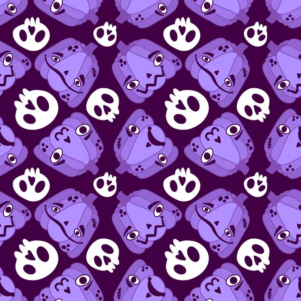 Halloween Seamless Pumpkins Pattern Fabrics Wrapping Paper Clothes Print Notebooks — ストック写真