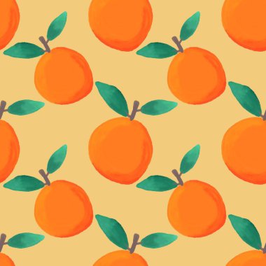 Yaz meyvesiz portakal desenli ambalaj kağıdı ve çocuk kıyafetleri kumaş, mayo, çarşaf ve ambalaj. Yüksek kaliteli illüstrasyon