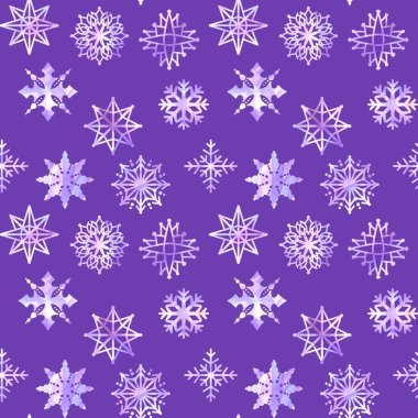 Kış kusursuz Noel kar taneleri kumaşlar, ambalaj kağıtları, kıyafet baskısı, çocuklar, Noel hediyeleri ve yeni yıl aksesuarları için desen. Yüksek kaliteli illüstrasyon