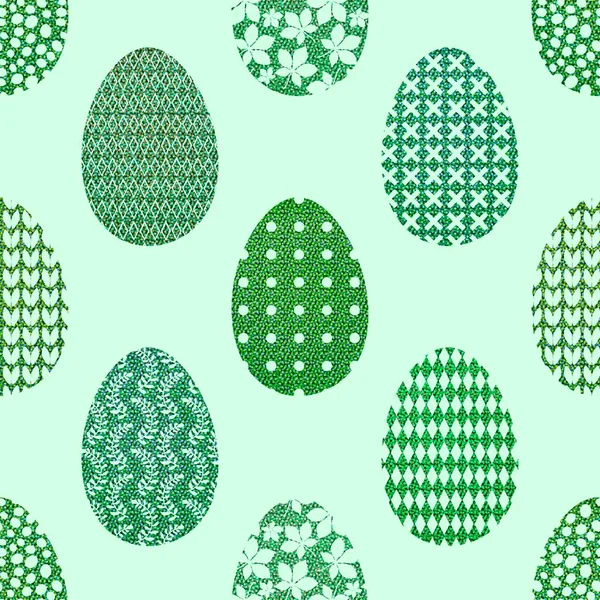 Easter Eggs Seamless Spring Pattern Kids Clothes Print Accessories Notebooks — Foto Stock