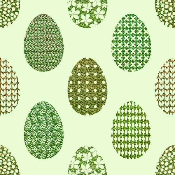 Easter Eggs Seamless Spring Pattern Kids Clothes Print Accessories Notebooks — Foto Stock