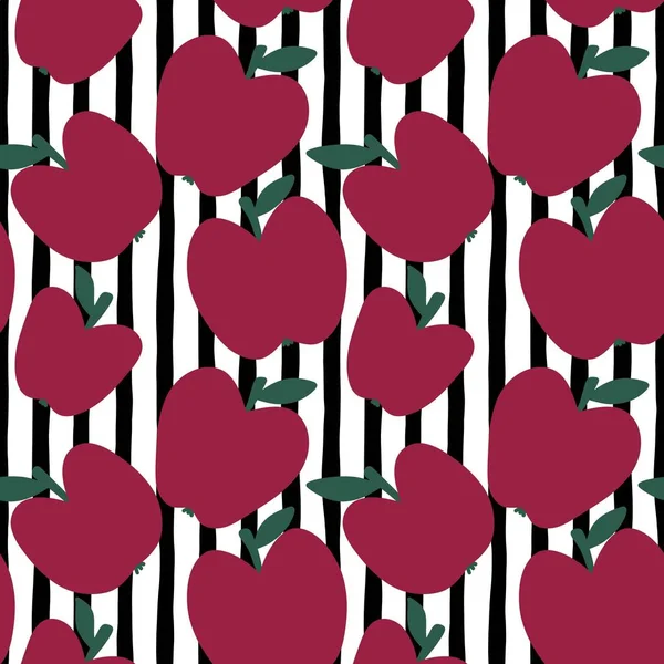 Autumn seamless apples pattern for fabrics and textiles and packaging and gifts and linens and kids. High quality photo