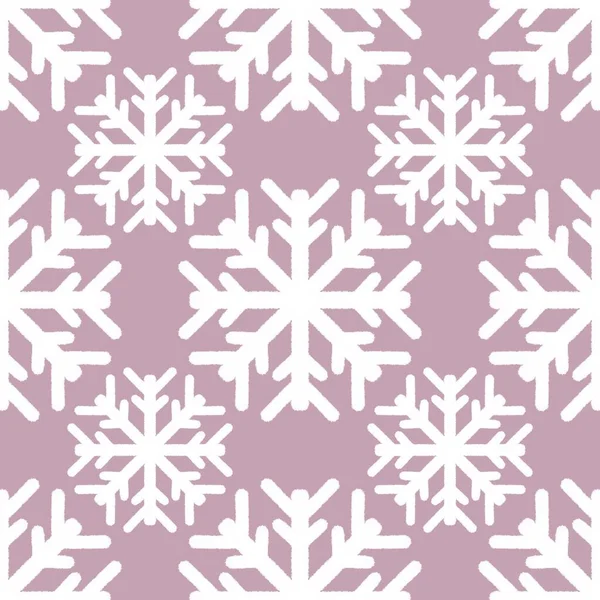 솔기없는 Noel Snowflakes 패턴은 옷감을 만들고 종이와 프린트 아이들 크리스마스 — 스톡 사진