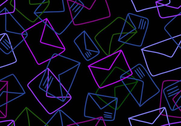 Мультфильм геометрический конверт бесшовные буквы шаблон для тканей и текстиля и упаковки и упаковки бумаги и упаковки и детская одежда печать. Высокое качество иллюстрации