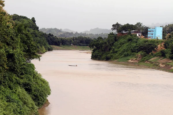 Schöner Fluss Der Durch Die Stadt Fließt Sangu Fluss Bandarban — Stockfoto