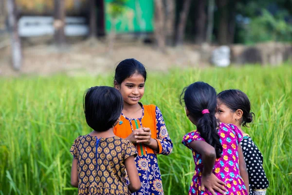 Gowainghat Bangladesh Noviembre 2019 Niños Discutiendo Estrategia Juego Planeando Las — Foto de Stock