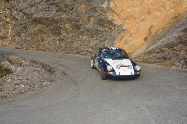 Porsche 911 2016 Monte Carlo Historic Rally — стокове фото