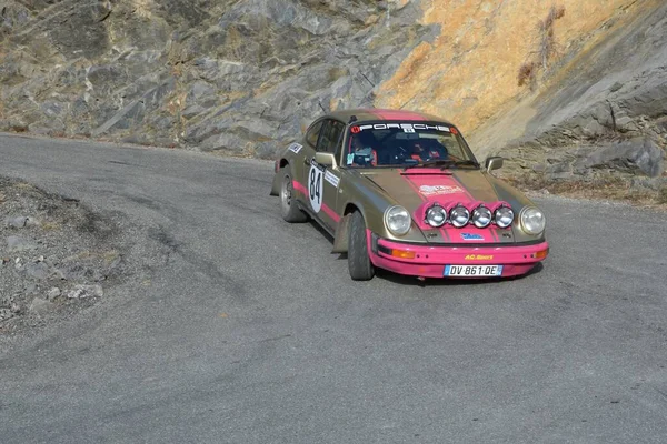 Porsche 911 2016 Monte Carlo Historic Rally — Stock Photo, Image