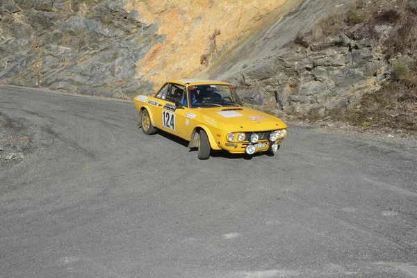 Lancia Fulvia 2016 Monte Carlo Historic Rally — Fotografia de Stock