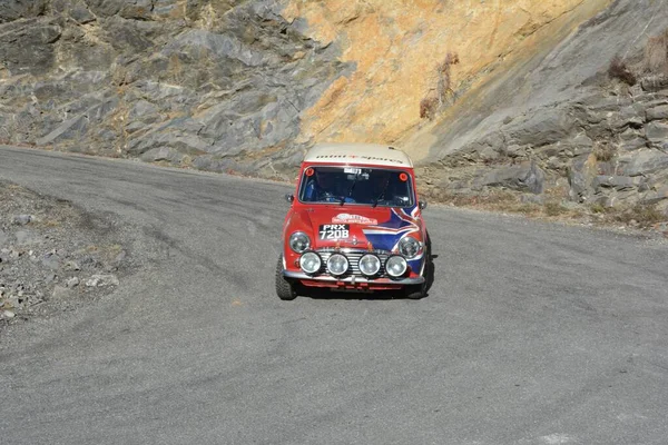 Austin Mini Cooper Nel 2016 Monte Carlo Historic Rally — Foto Stock