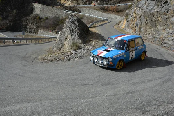 Autobianchi A112 Abarth Nel 2016 Rally Storico Monte Carlo — Foto Stock