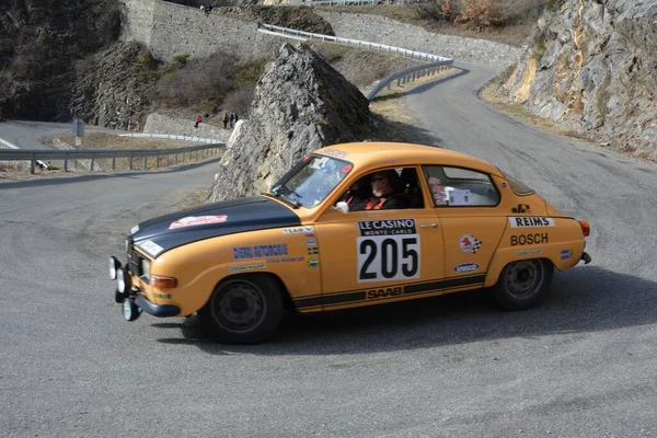 Saab Nel 2016 Rally Storico Monte Carlo — Foto Stock