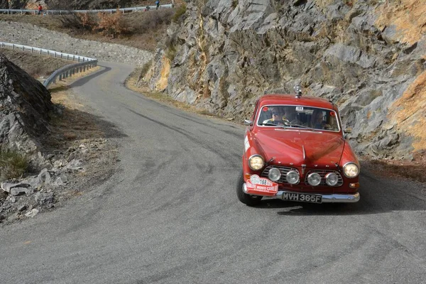 Volvo 122S Nel 2016 Monte Carlo Historic Rally — Foto Stock
