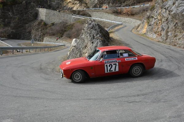 Alfa Romeo Giulia 2016 Historische Rally Van Monte Carlo — Stockfoto