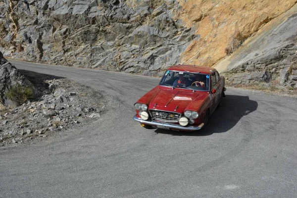 Lancia Flaminia Coupe Историческом Ралли Монте Карло 2016 — стоковое фото