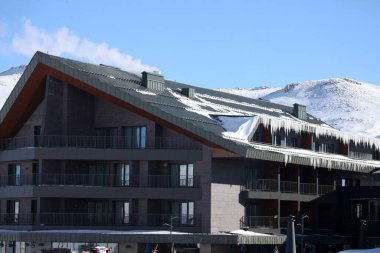 Kayseri Erciyes Dağı 'nın kıyısındaki otel.