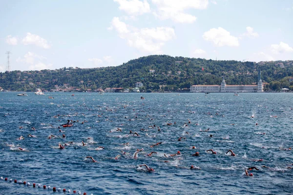 2019 Istanbulturkije Samsung Bosporus Cross Continental Zwemwedstrijd 2019 — Stockfoto