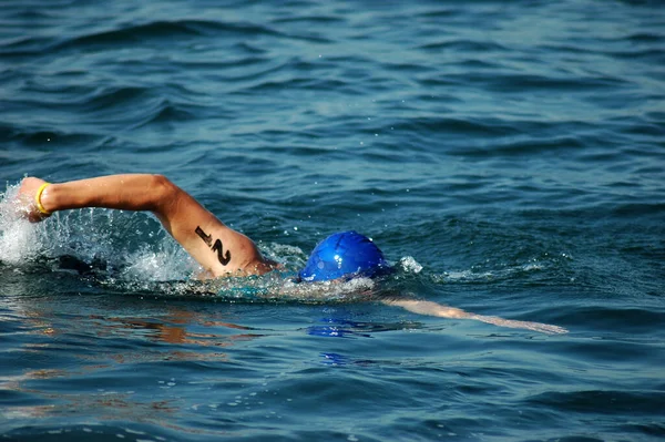 2019 Istanbulturkey Samsung Bosphorus Cross Continental Swimming Race 2019 — 스톡 사진