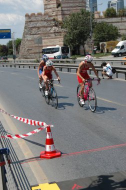 3-8-2013 İstanbul-Türkiye: Triatlon İstanbul Avrupa Kupası 2013