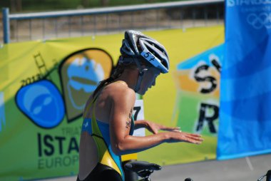 3-8-2013 İstanbul-Türkiye: Triatlon İstanbul Avrupa Kupası 2013