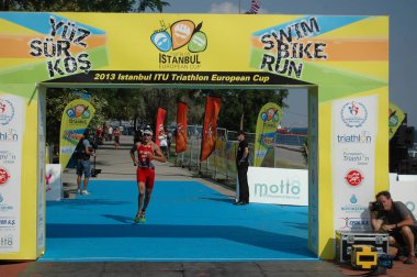 3-8-2013 İstanbul-Türkiye: Triatlon İstanbul Avrupa Kupası 2013