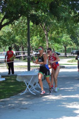 3-8-2013 İstanbul-Türkiye: Triatlon İstanbul Avrupa Kupası 2013