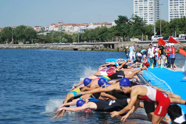 2013 Istanbul Türkei Triathlon Istanbul European Cup 2013 — Stockfoto