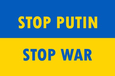 Putin 'i durdurun Ukrayna Bayrağıyla Savaşı durdurun