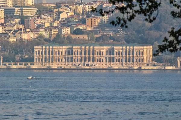 Dolmabahce Palace Bij Zonsondergang Istanbul City — Stockfoto