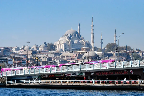 2013 Istanbul Turkey Galata Bridge Istanbul City — Stock Photo, Image