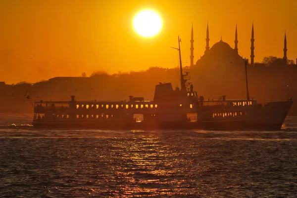 Sunset Sultanahmet Blue Mosque Sultanahmet Istanbul City Turkey — Stock Photo, Image